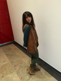 Braune Wildleder-Weste