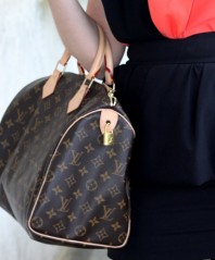 braune Designer-Handtasche | Orange & Black | Style my Fashion