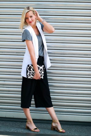 Black Culotte and Leo Clutch - fashionargument (Freizeit & Streetwear, Bilder) | Style my Fashion
