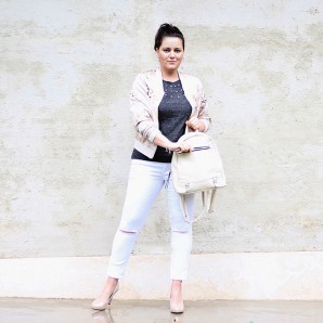 White Denim, Heels and Backpacks | Style my Fashion
