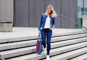 DENIM & WHITE SNEAKER | Style my Fashion