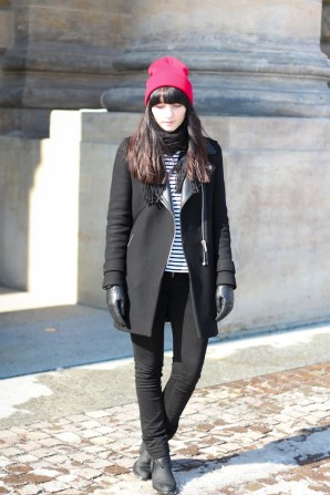 stripes and red beanie  | Style my Fashion