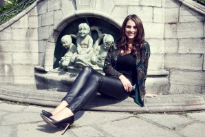 sequins and leather