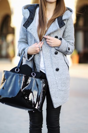 gray coat
