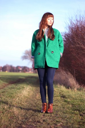 Green coat