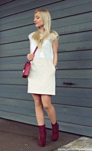 faux fur dress