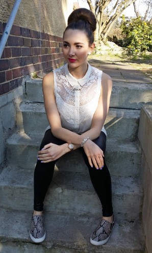 snakeprint flats :) | Style my Fashion
