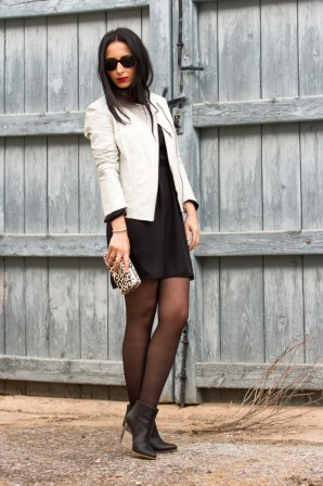 Little Black Dress and Red Lips