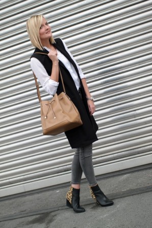 Black long Vest, Biker Jeans and Leo Boots - fashionargument (Freizeit & Streetwear, Bilder) | Style my Fashion