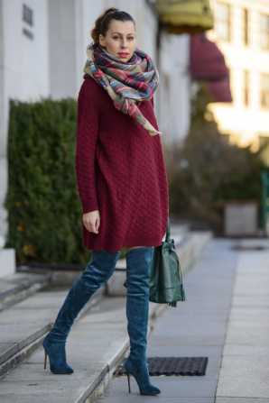 burgundy and green | Style my Fashion