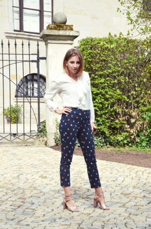 Schluppenbluse & Musterhose | Style my Fashion