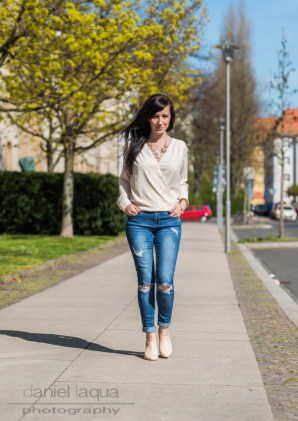 White and ripped denim | Style my Fashion