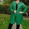 Grüne Ledermantel