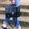 Leather and Boyfriend Jeans.