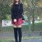 Foto: K. Podgórska Tartan skirt & over the knee boots - Porcelanna (Freizeit & Streetwear, Bilder) | Style my Fashion