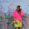 luftiger Pullover in neon pink  | Gelbe Spitze | Style my Fashion