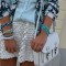 weißer verspielter Lederrock | Palmen und Lede... | Style my Fashion