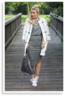 Graues Kleid und Sneaker | Style my Fashion