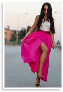 PINK MAXI SKIRT | Style my Fashion