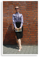 Vintage Silk Blouse & Black Pencil Skirt | Style my Fashion