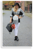 White Look & Autumn Flowers | Style my Fashion