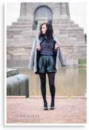 Black leather skort | Style my Fashion